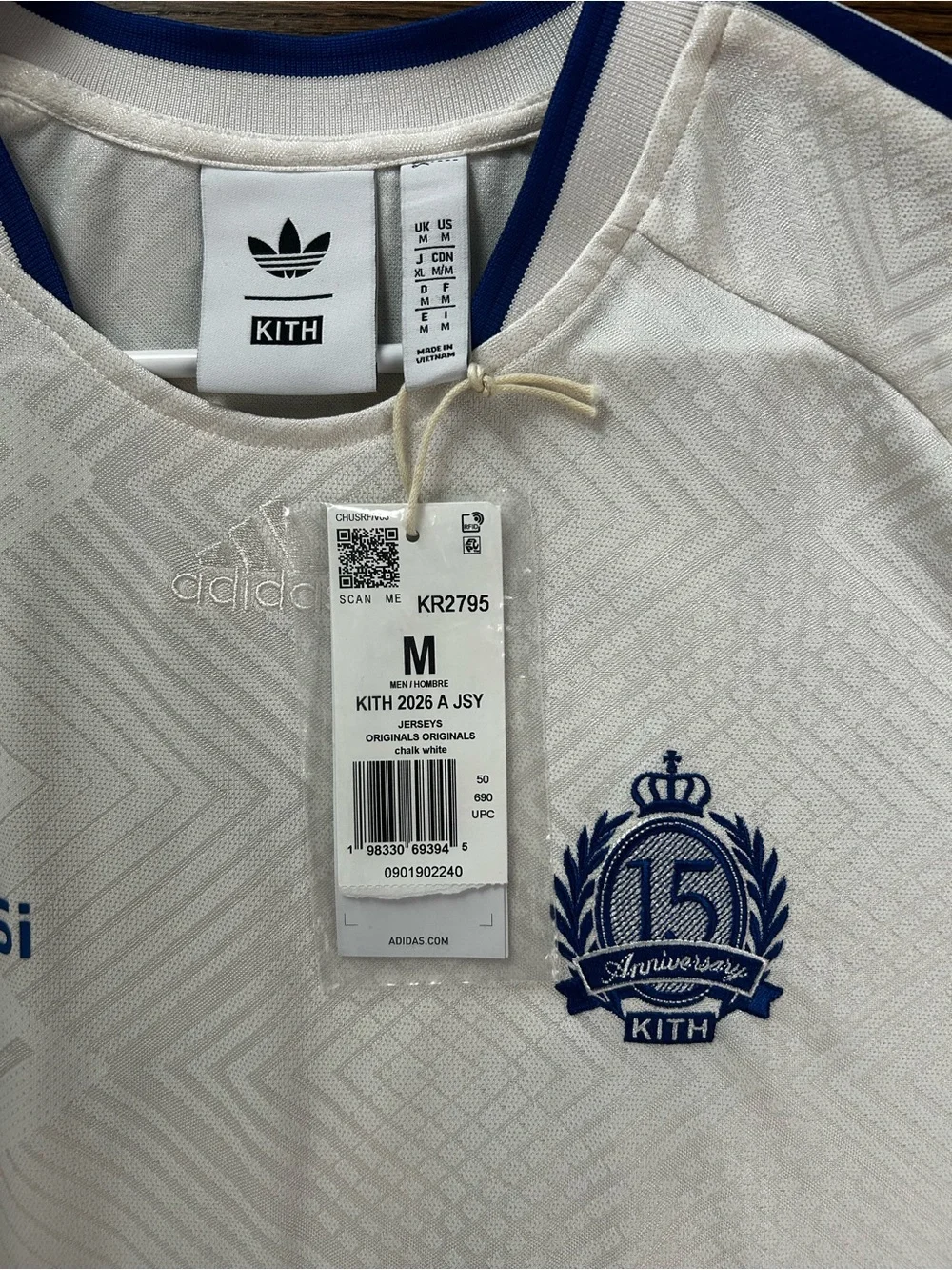Kith x adidas Messi jersey chalk white